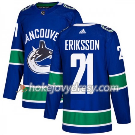 Pánské Hokejový Dres Vancouver Canucks Loui Eriksson 21 Adidas 2017-2018 Modrá Authentic